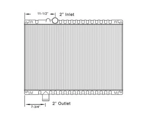 MACK RD600 RADIATOR ASSEMBLY