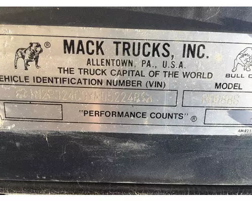 MACK RD688S Complete Vehicle