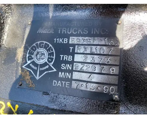 MACK RXL107 Transmission Assembly