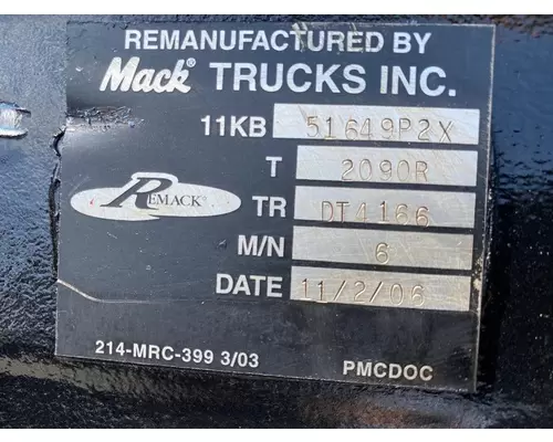 MACK T2090R Transmission Assembly