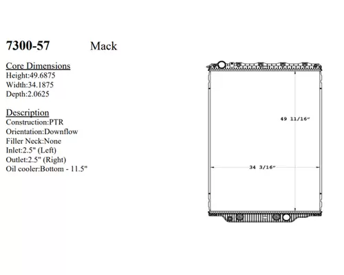 MACK Titan Radiator