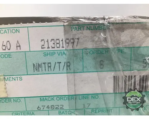 MACK  1971 plastic bag