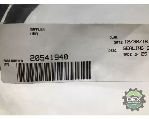 MACK  2172 gasket for sump