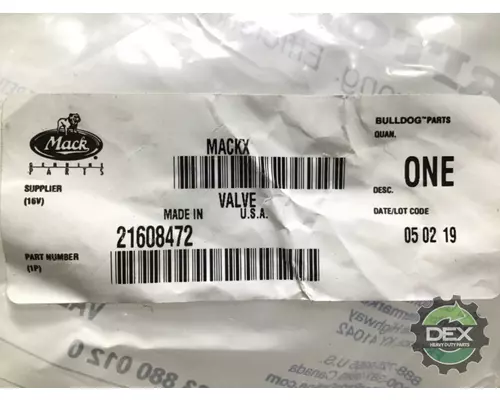 MACK  5633 valves, other