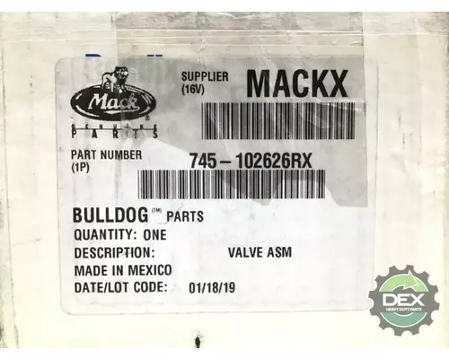 MACK  5633 valves, other