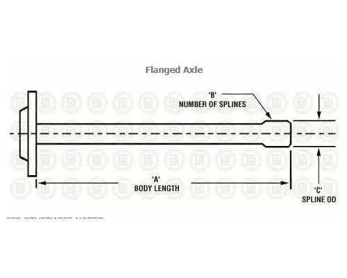 MACK  AXLE SHAFT