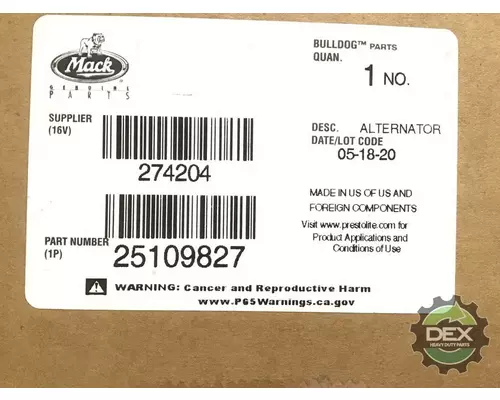 MACK  Alternator