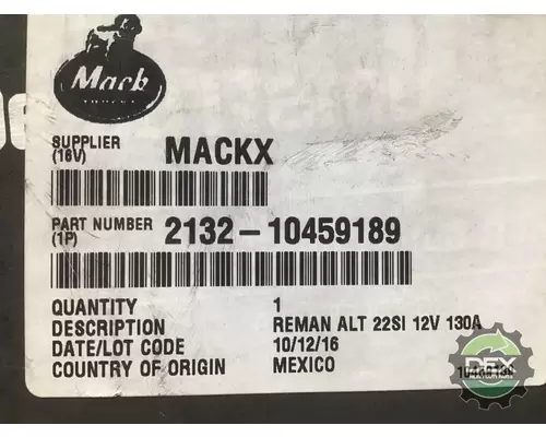 MACK  Alternator