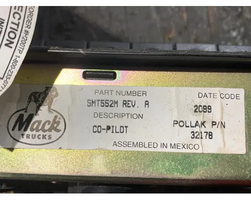 MACK  Electrical Parts Misc.