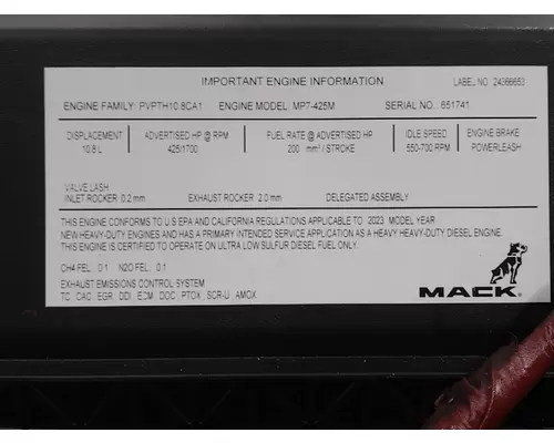 MACK  Engine Assembly