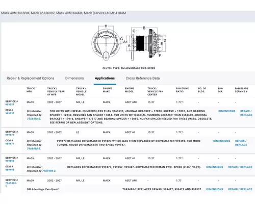 MACK  Fan Clutch