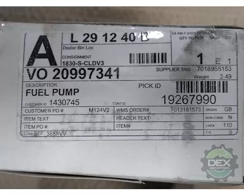 MACK  Fuel Pump (Tank)