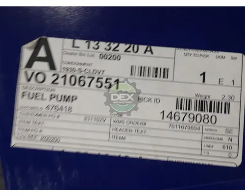 MACK  Fuel Pump (Tank)