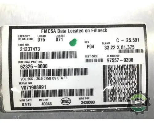MACK  Fuel Tank