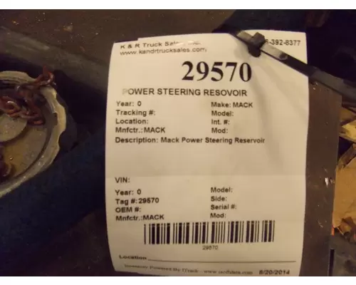 MACK  Reservoir - Power Steering