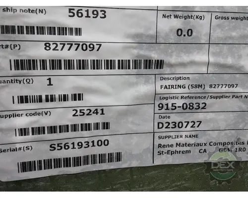 MACK  Spoiler, Front