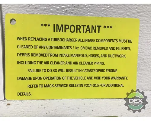 MACK  Turbocharger  Supercharger