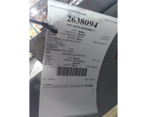 MAXON DMD SERIES LIFTGATE ASSEMBLY