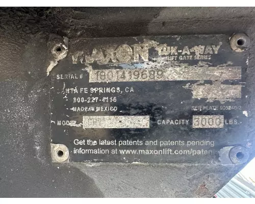 MAXON GPT 3000 Liftgate Liftgates  Tailgates
