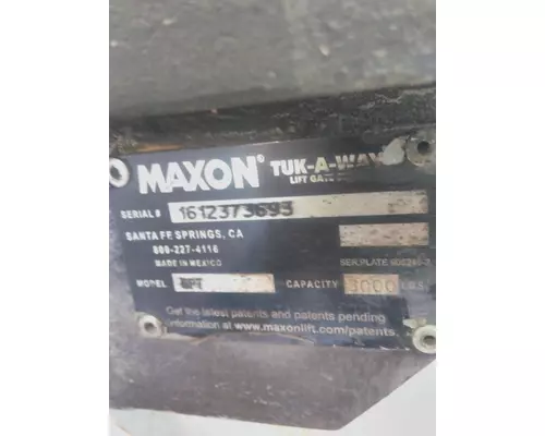 MAXON GPT SERIES LIFT GATE ASSEMBLY