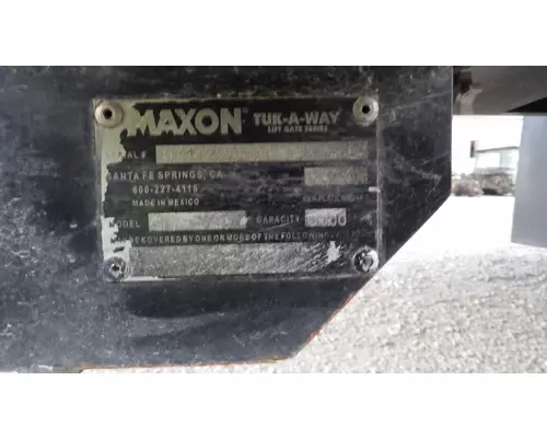 MAXON GPT SERIES LIFT GATE ASSEMBLY