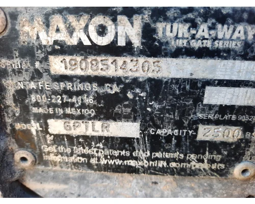 MAXON GPTLR SERIES LIFTGATE ASSEMBLY