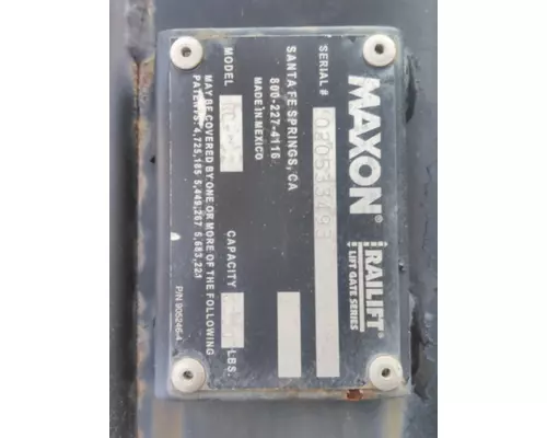 MAXON RC SERIES LIFT GATE ASSEMBLY