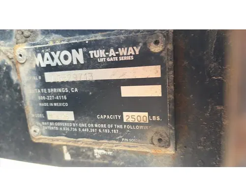 MAXON TE-25 SERIES LIFT GATE ASSEMBLY