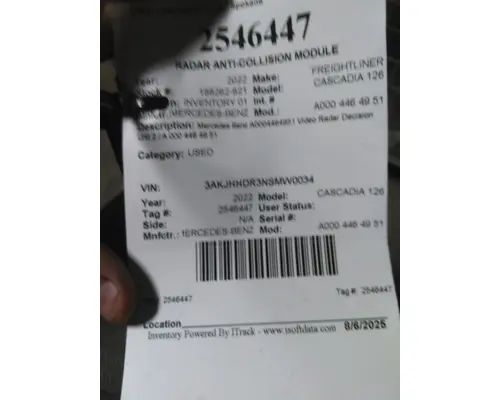 MERCEDES-BENZ A000 446 49 51 RADAR ANTI-COLLISION MODULE
