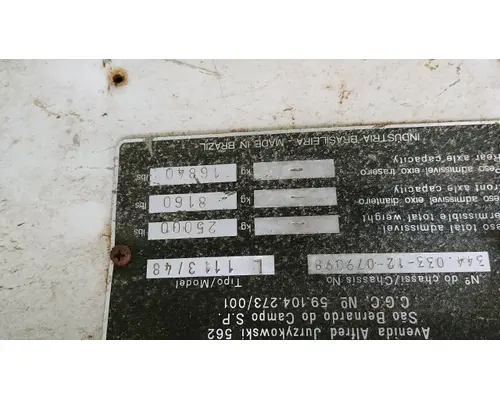 MERCEDES-BENZ L1116 Axle Housing (Rear)