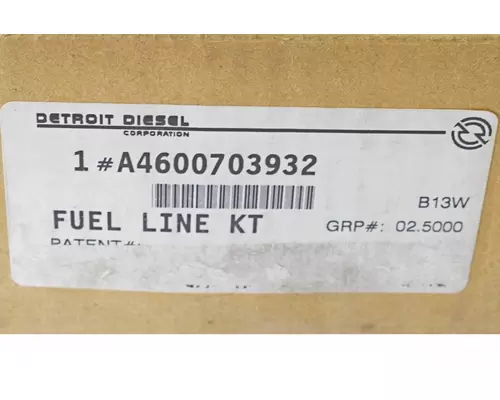 MERCEDES BENZ MBE4000 Engine Fuel Line