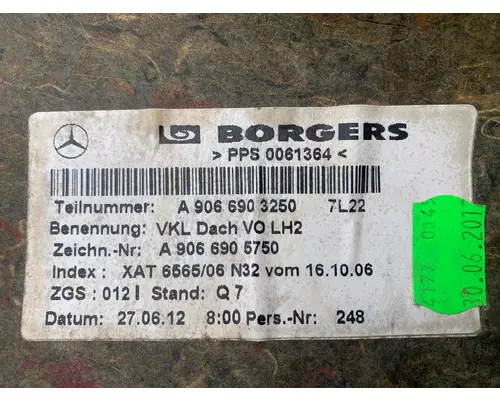 MERCEDES-BENZ Sprinter Interior Parts, Misc.