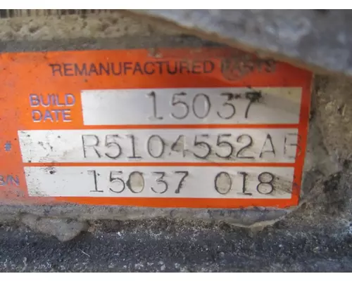 MERCEDES BENZ W5A380 TRANSMISSION ASSEMBLY