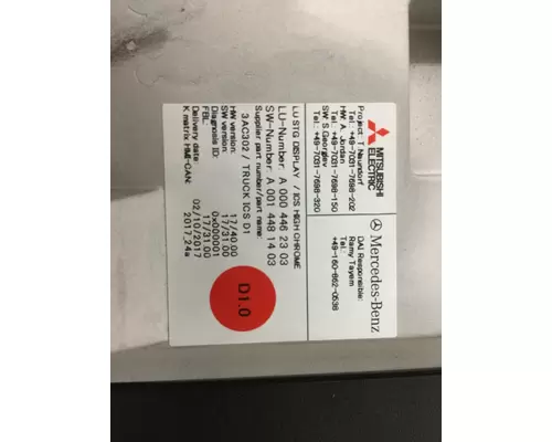MERCEDES ACTROS Electrical Parts, Misc.
