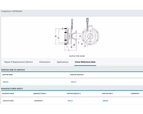 MERCEDES MBE900 Fan Clutch