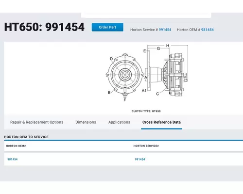 MERCEDES MBE900 Fan Clutch