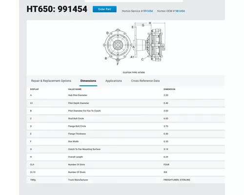 MERCEDES MBE900 Fan Clutch