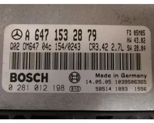 MERCEDES OM 647 ENGINE CONTROL MODULE (ECM)