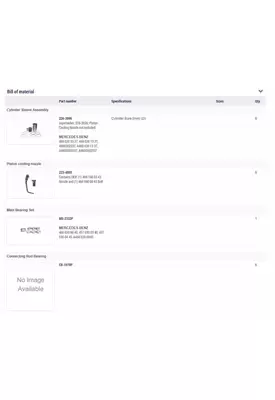 MERCEDES OM460 Engine Reman Kit
