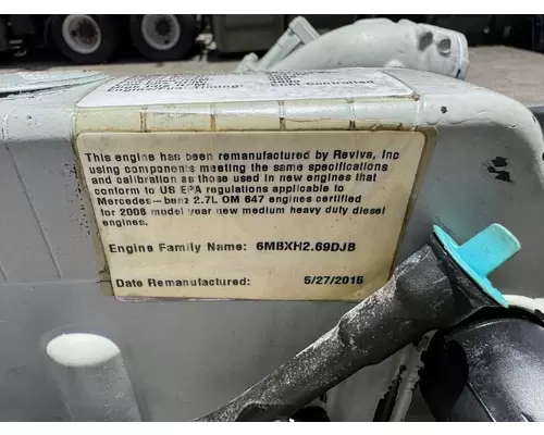MERCEDES OM647 Engine Assembly