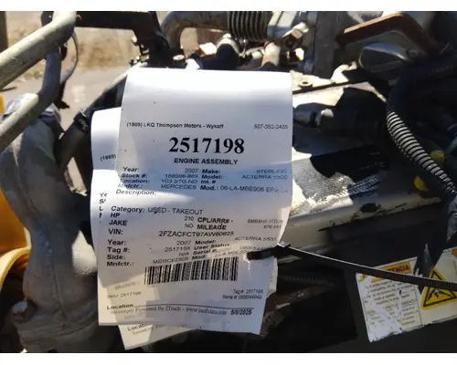 MERCEDES OM906-LA-MBE906 EPA 04 ENGINE ASSEMBLY