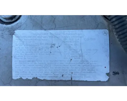 MERCEDES OM906-LA-MBE906 EPA 98 ENGINE ASSEMBLY