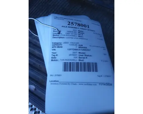 MERITOR-ROCKWELL FC-941 AXLE ASSEMBLY, FRONT (STEER)