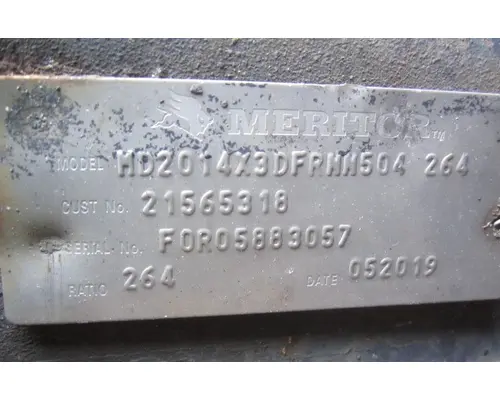 MERITOR-ROCKWELL MD2014XR264 DIFFERENTIAL ASSEMBLY FRONT REAR