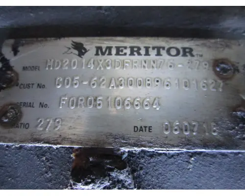 MERITOR-ROCKWELL MD2014XR279 DIFFERENTIAL ASSEMBLY FRONT REAR
