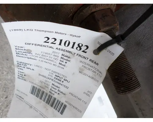 MERITOR-ROCKWELL MD2014XR325 MATCHED SET REARS