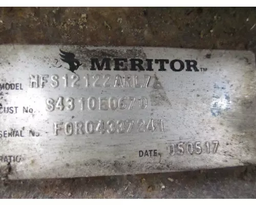 MERITOR-ROCKWELL MFS-12-122A AXLE ASSEMBLY, FRONT (STEER)