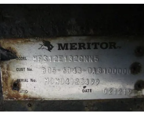 MERITOR-ROCKWELL MFS-12E-132C AXLE ASSEMBLY, FRONT (STEER)