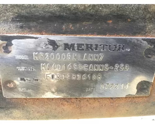 MERITOR-ROCKWELL MR20005 AXLE, TAG