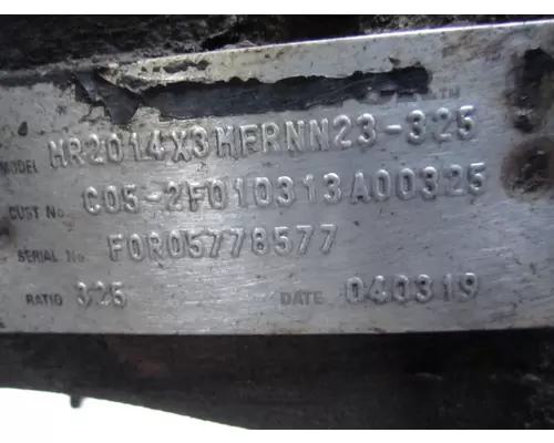 MERITOR-ROCKWELL MR2014XR325 DIFFERENTIAL ASSEMBLY REAR REAR